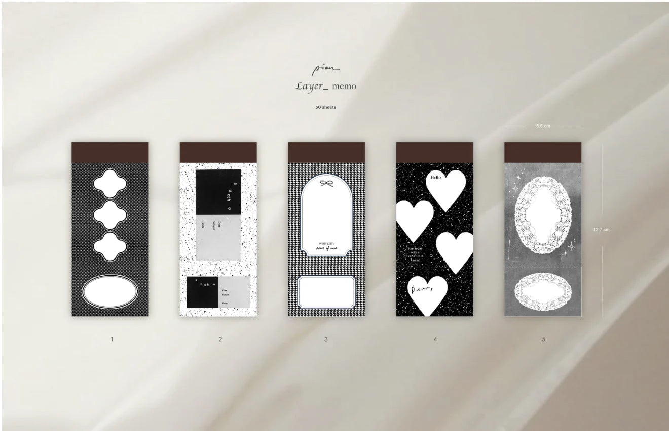 Pion Memo Pads - Layer