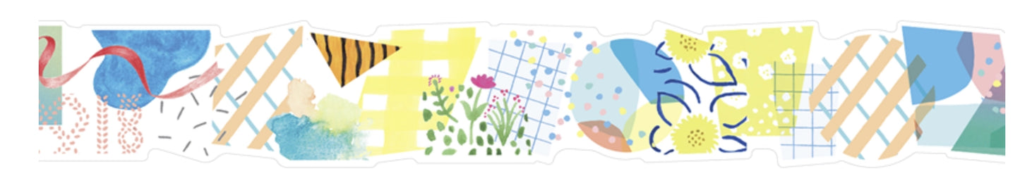 King Jim Hitotoki Soda Transparent Masking Tape - Collage