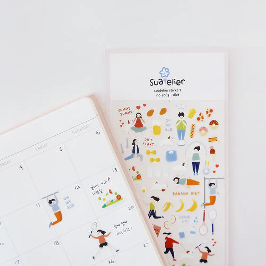 Suatelier Diet Sticker Sheet