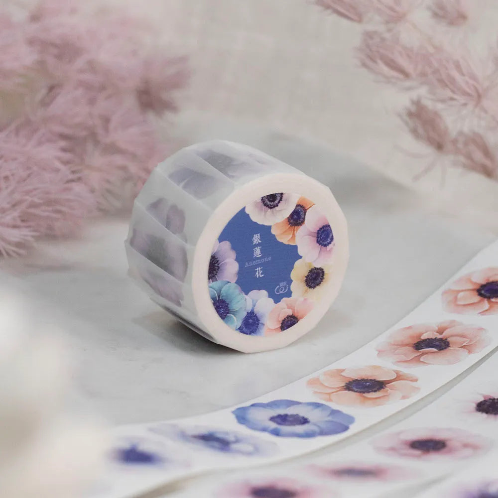 Loi Design Washi Tape - Kiss Cut Anemone