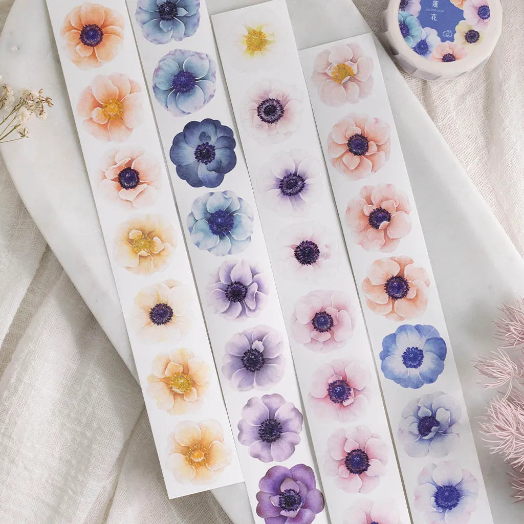 Loi Design Washi Tape - Kiss Cut Anemone