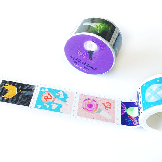 Le Petit Elefant Washi Tape - K-Pop Lightstick Stamps