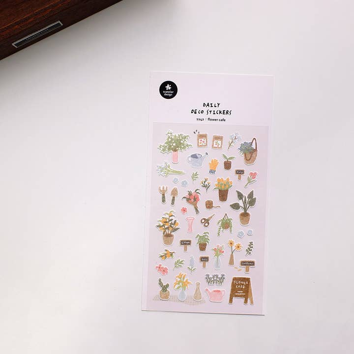 Suatelier Flower Cafe Stickers