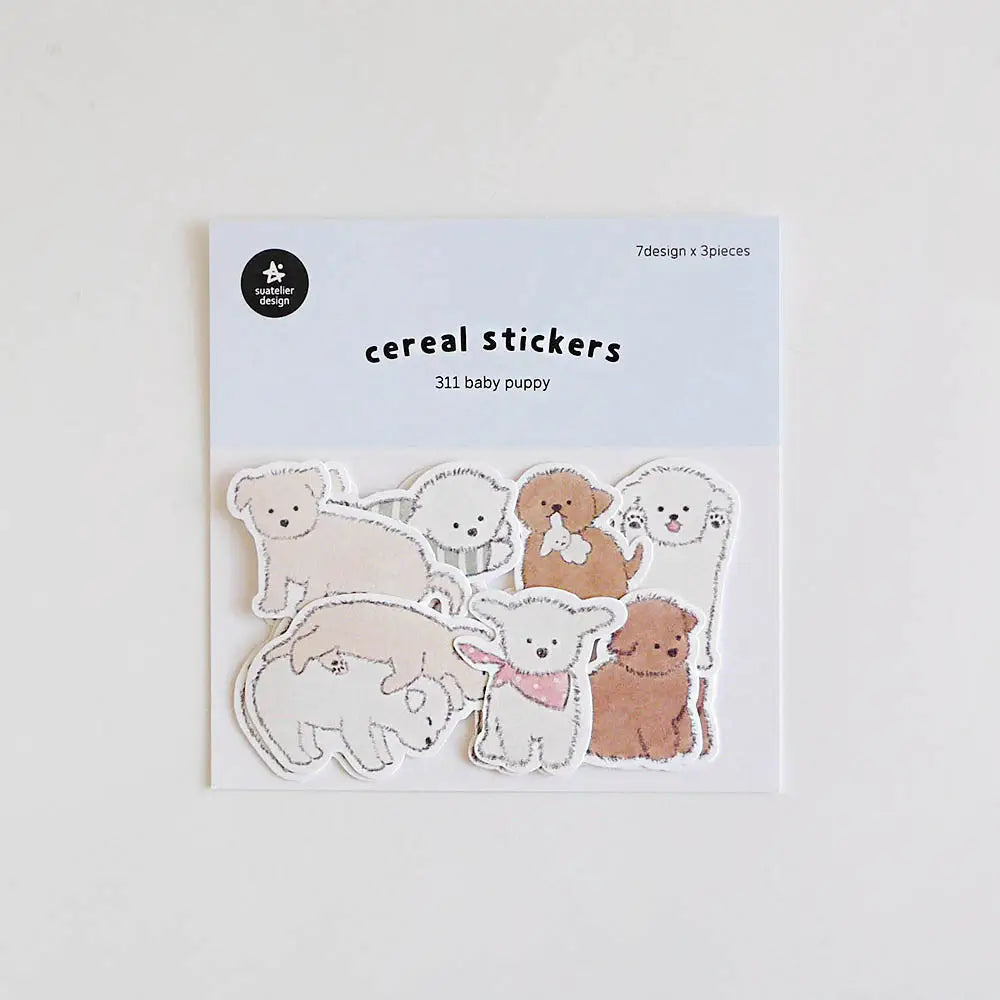 Suatelier Cereal Stickers - Baby Puppy