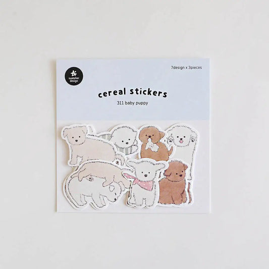 Suatelier Cereal Stickers - Baby Puppy