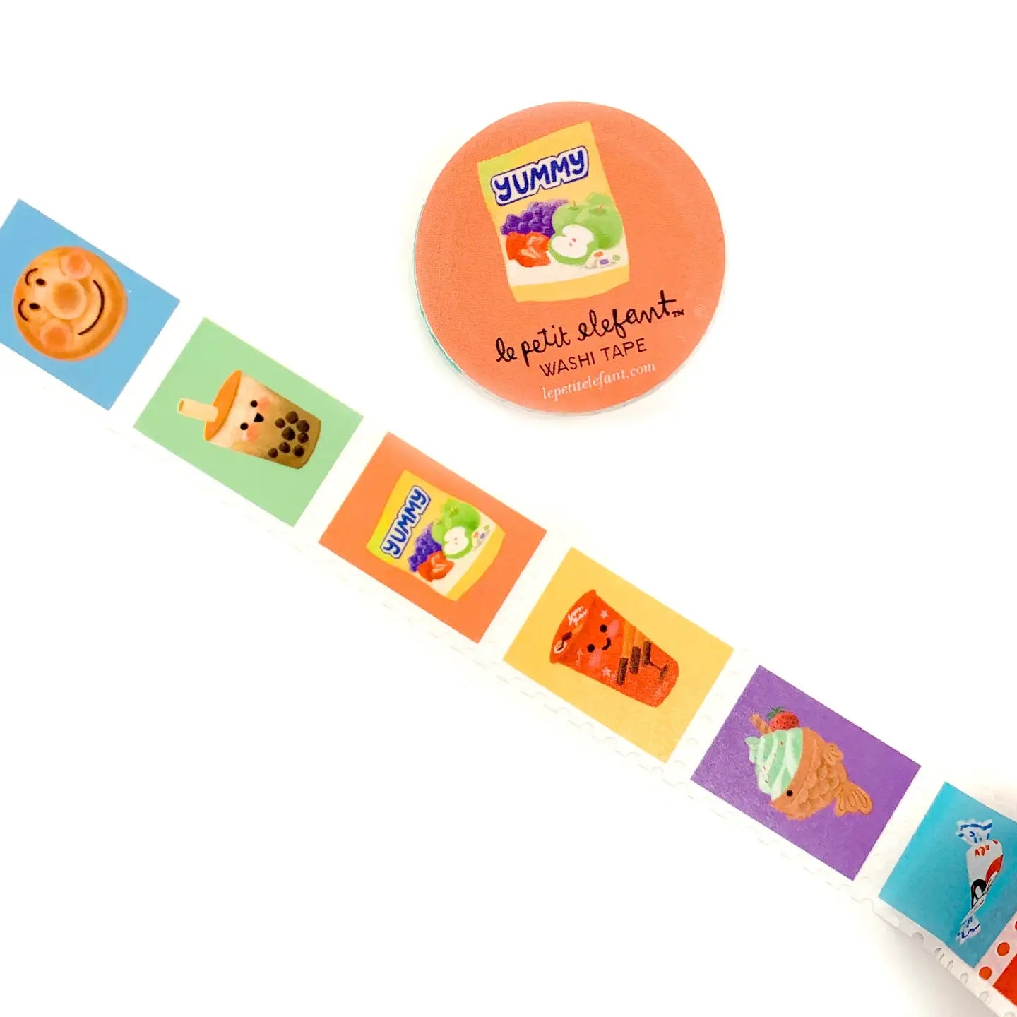 Le Petit Elefant Washi Tape - Asian Desserts Stamps