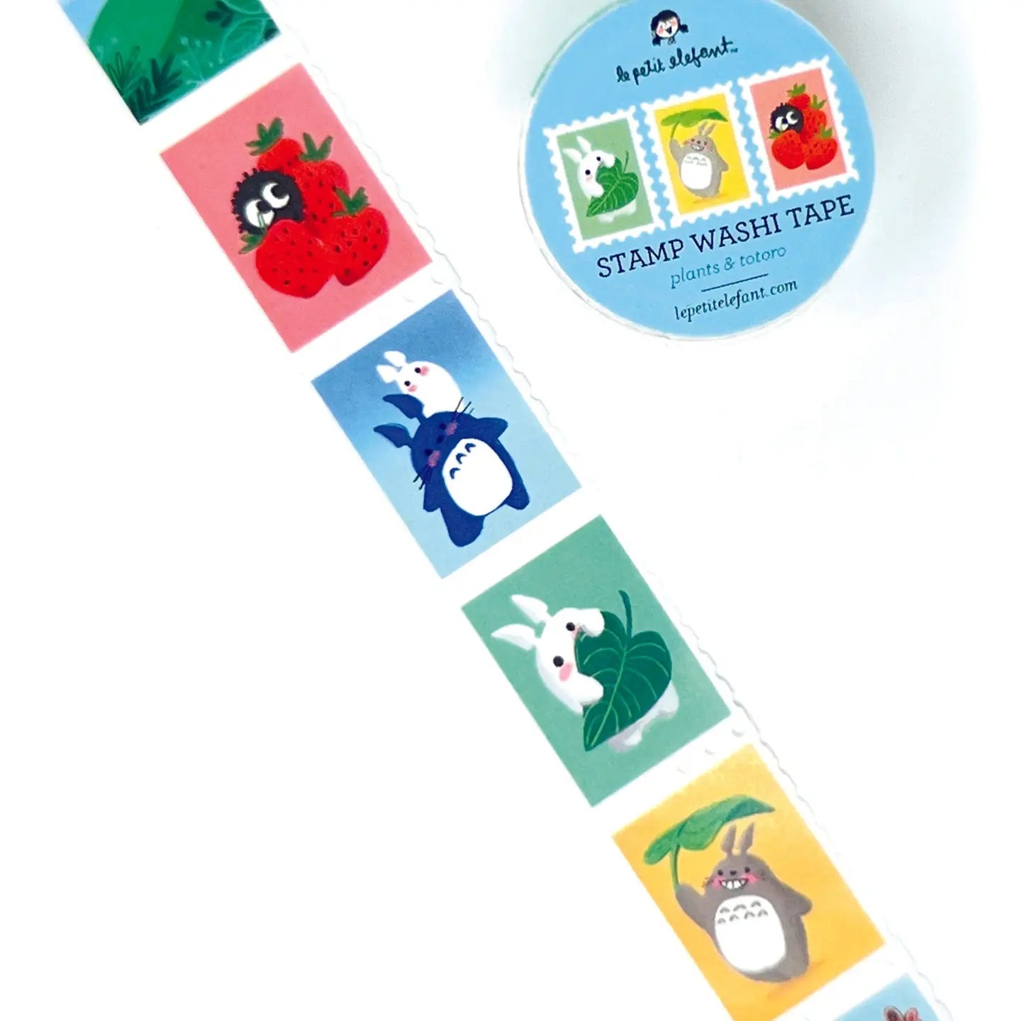 Le Petit Elefant Washi Tape - Plants and Totoro Stamps
