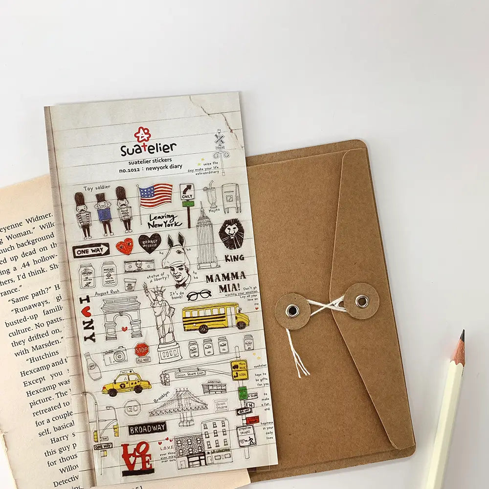 Suatelier New York Diary Stickers
