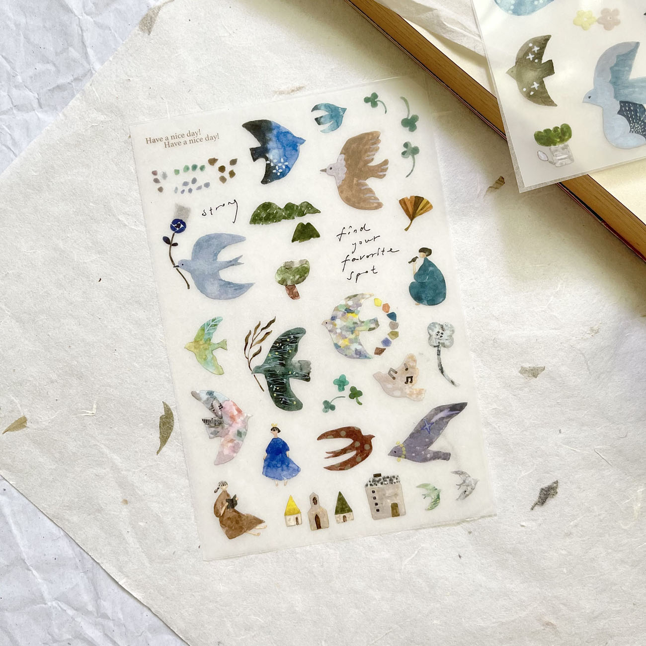 Pion Transfer Stickers - Bird Island