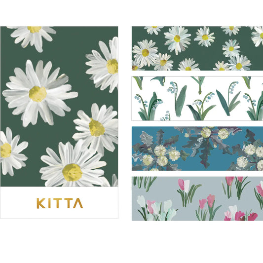King Jim Kitta Portable Washi Tape - Flower 9
