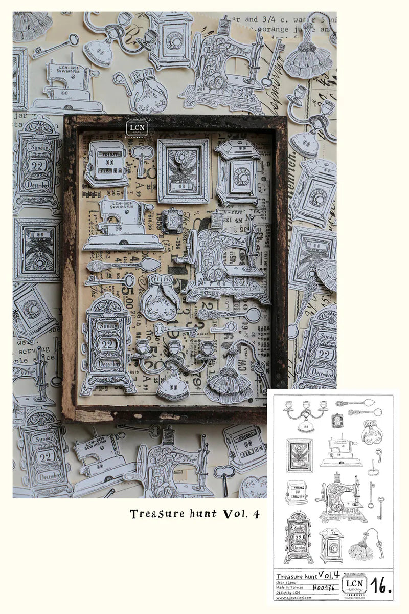 LCN Design Studio Clear Stamp Set - Treasure Haul Volume 4