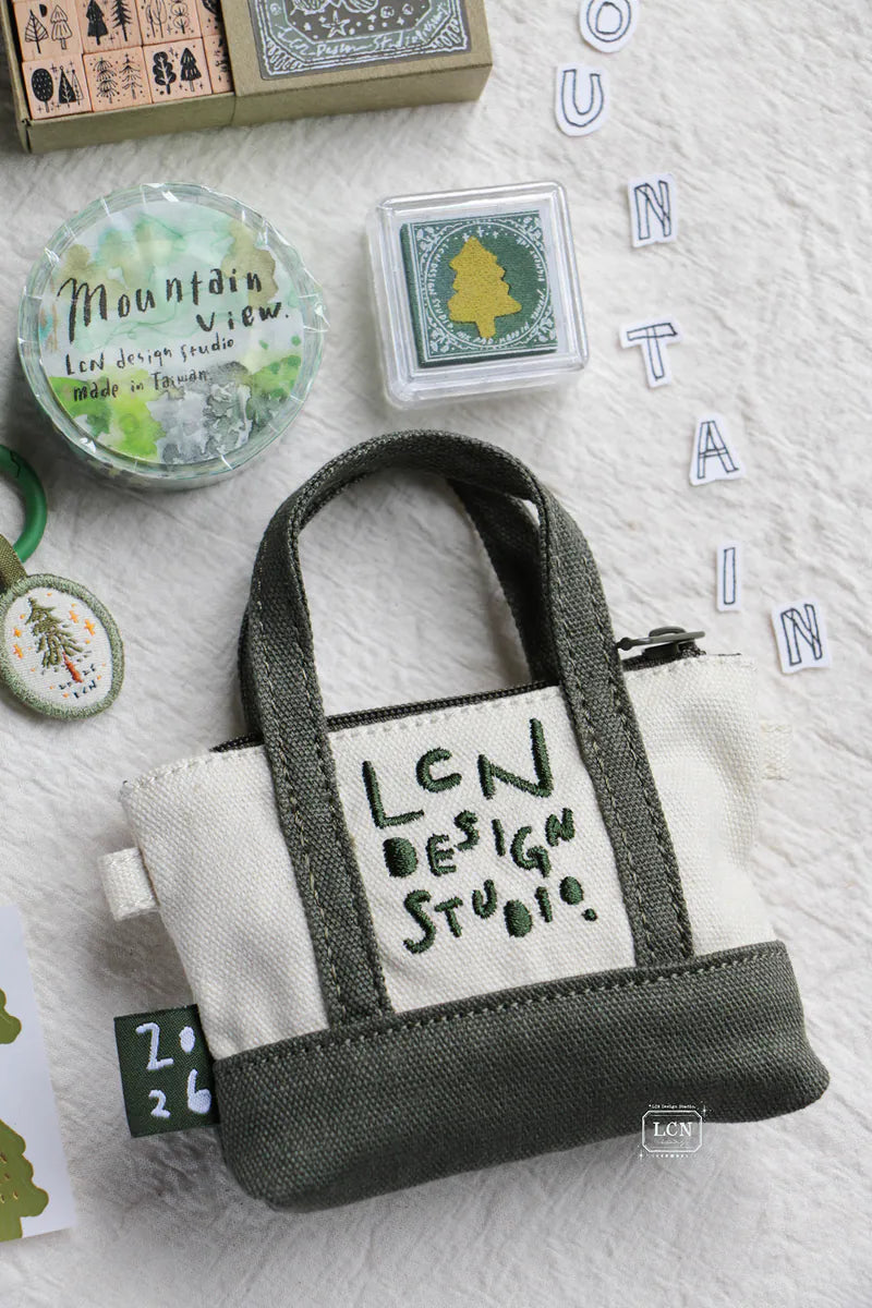 LCN Design Studio 2026 Mini Tote Stationery Set - Mountain Green
