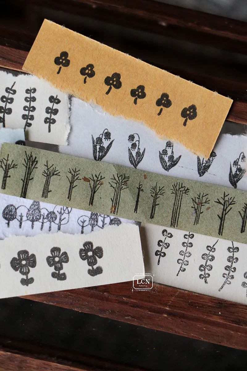 LCN Design Studio Clear Stamp Set - Trees and Flowers