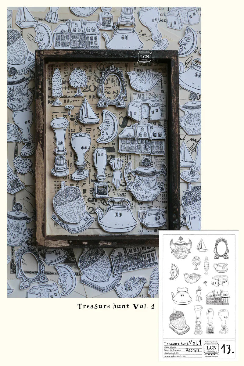 LCN Design Studio Clear Stamp Set - Treasure Haul Volume 1