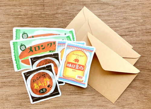 Furukawa Shiko Die-cut Mini Letter Set - Snack Bread