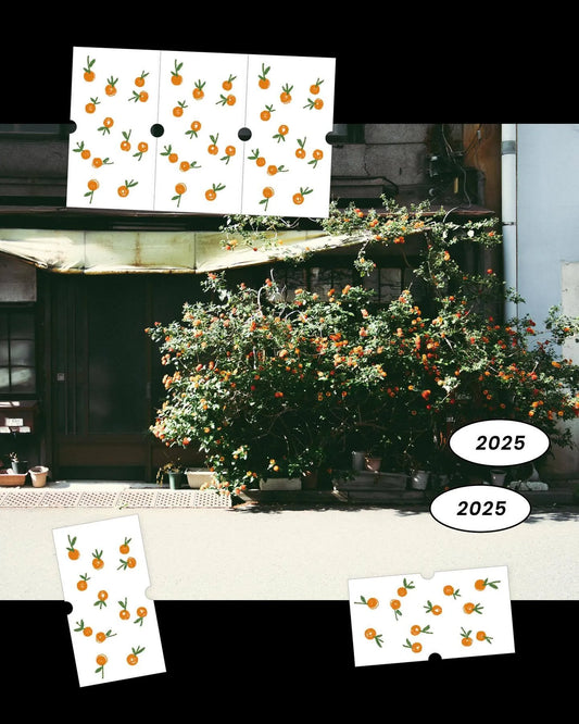 Somesortof.fern Label Stickers - Tangerine