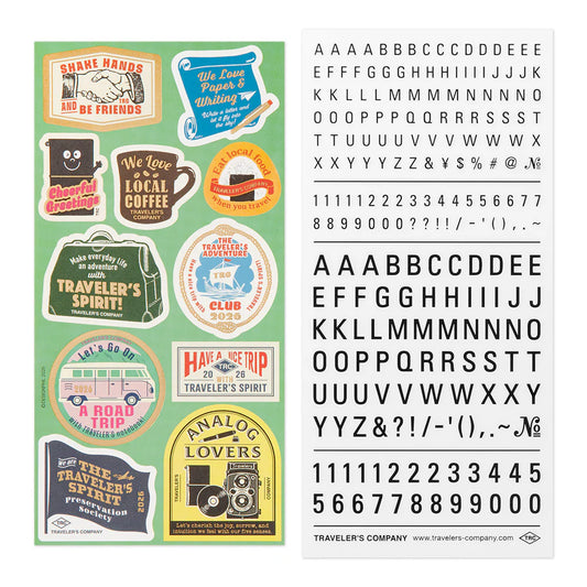 PRE-ORDER TRAVELER'S notebook Customized Sticker Set for 2026