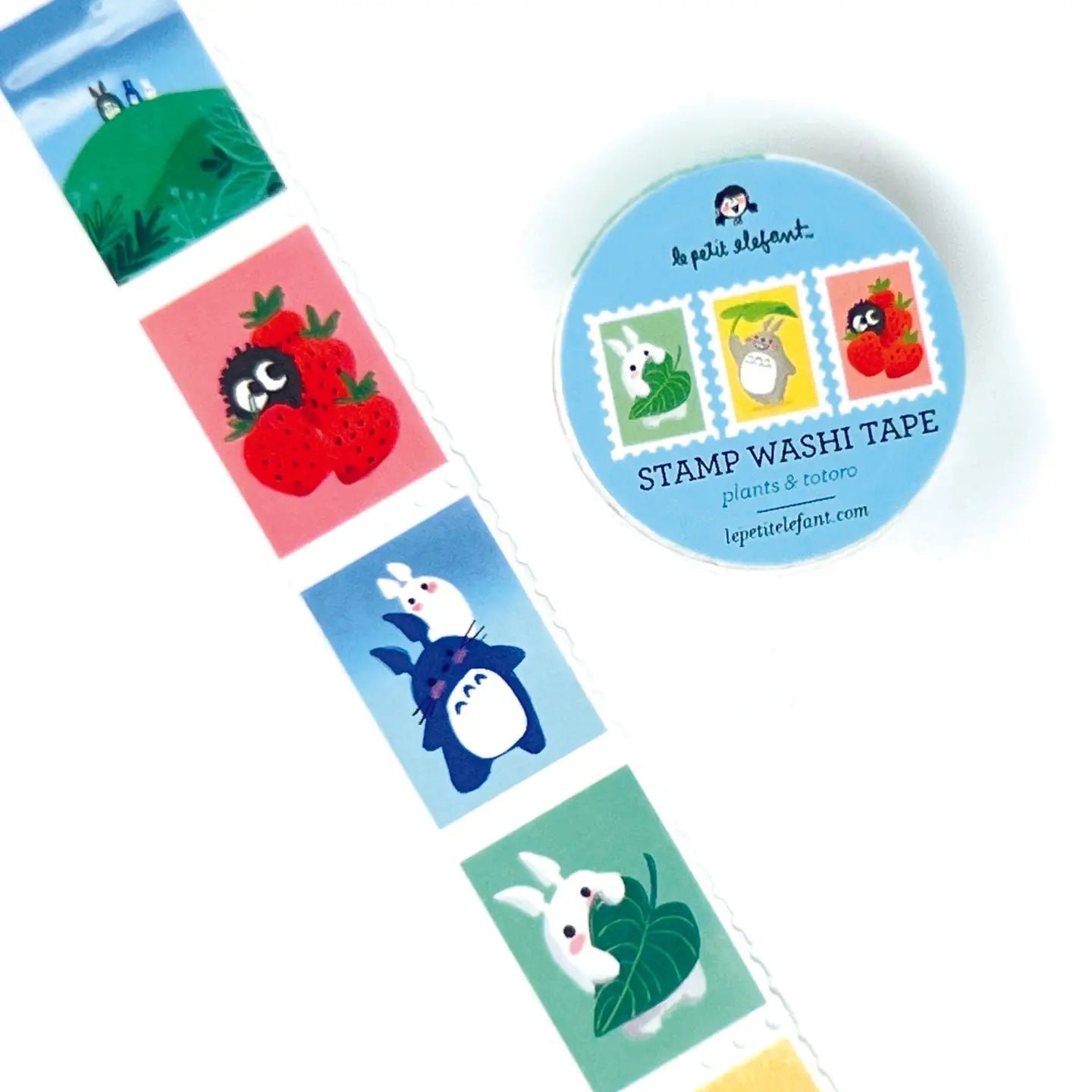 Le Petit Elefant Washi Tape - Plants and Totoro Stamps