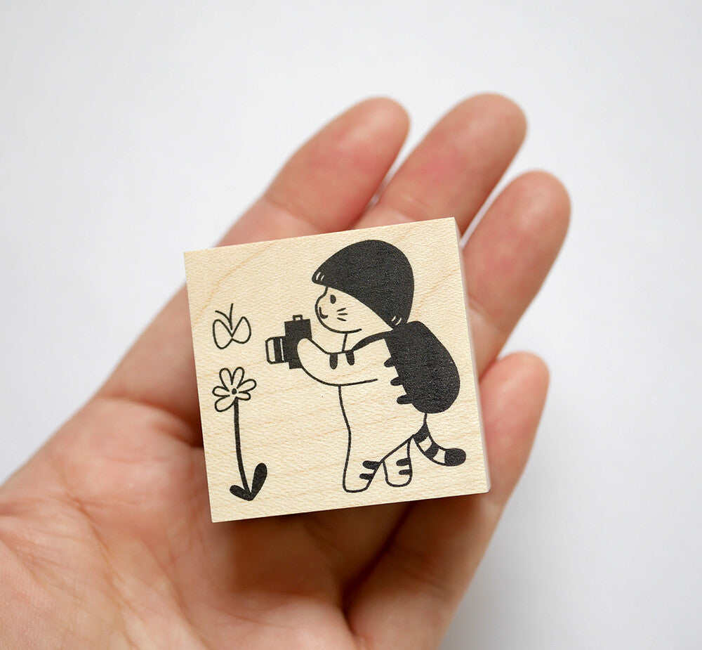 4legs Mushroom Cat Rubber Stamp - Capture Memories
