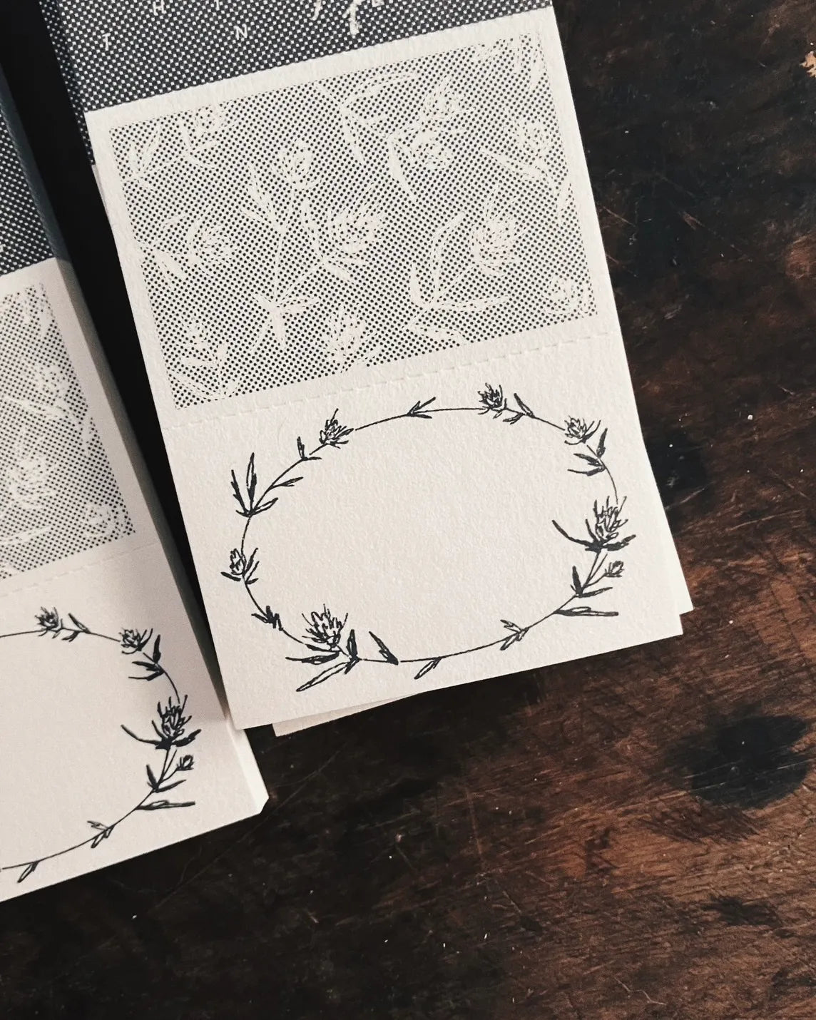 Somesortof.fern Label Book - Dots and Wreath