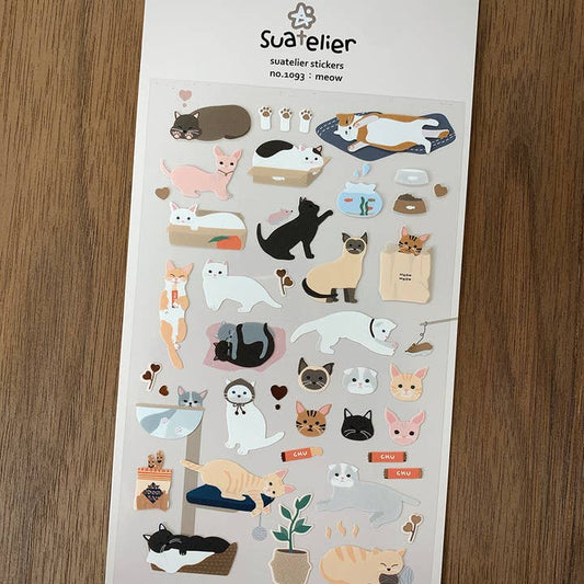 Suatelier Meow Stickers