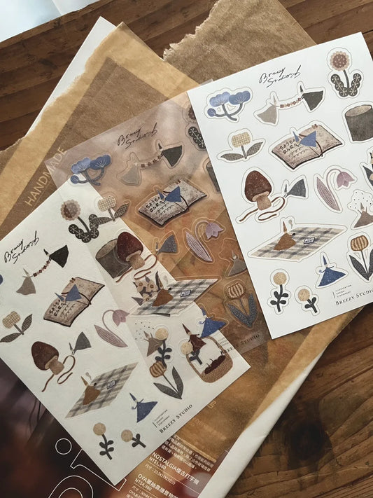 Breezy Studio Sticker Set - Forest of Flowers (2 designs in 3 materials)