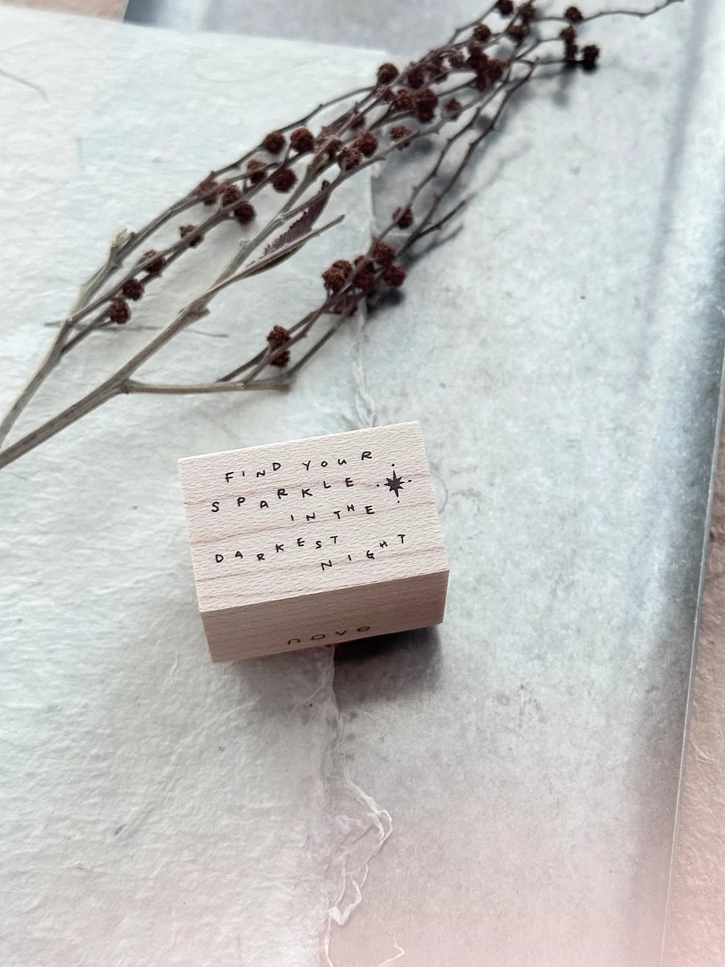 Nove Production Little Ordinary People Rubber Stamp Collection - Handwritten