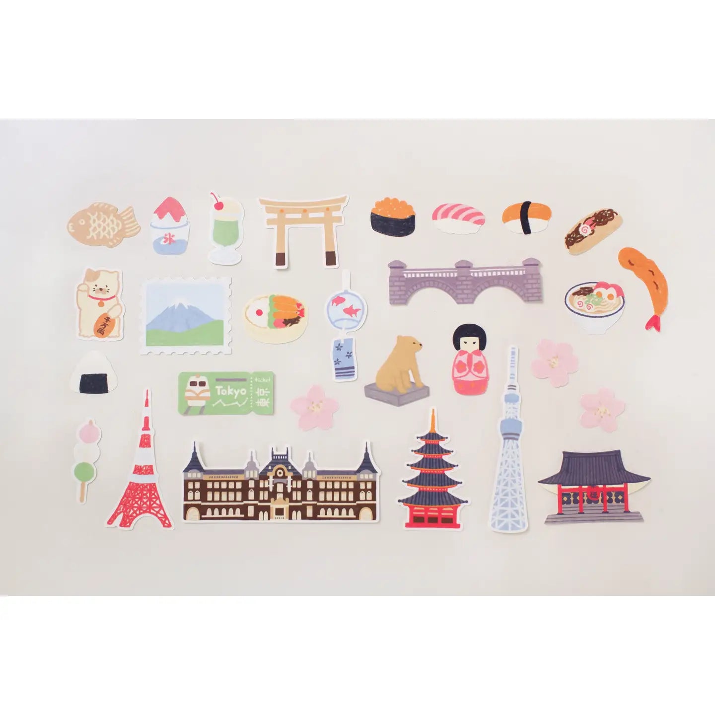 Suatelier Travel Sticker Pack - Tokyo Travel Diary