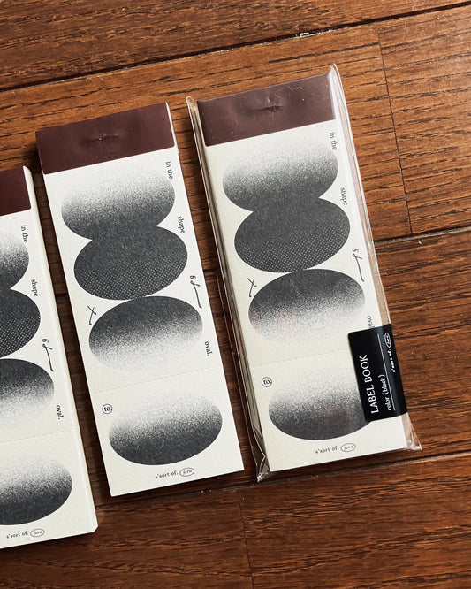 Somesortof.fern Label Book - The Shape of Oval