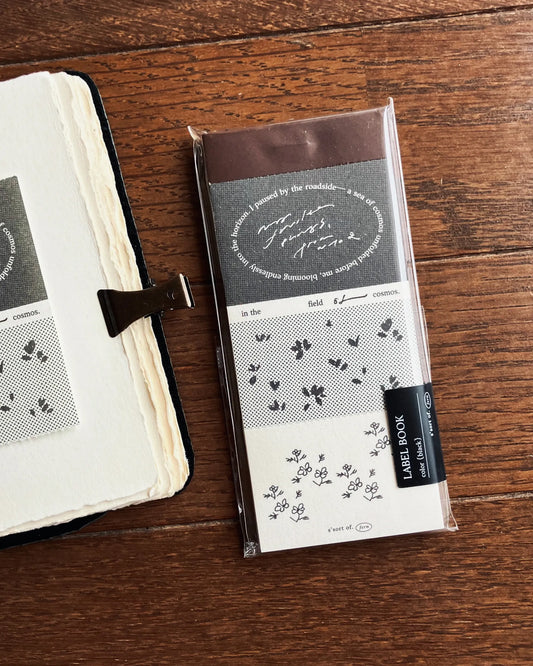 Somesortof.fern Label Book - Cosmos Field