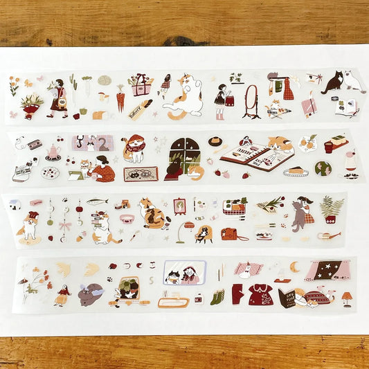 63 Penhouse x idiot_sandwich.exe Kiss-Cut Pet Tape - My Kitty Days