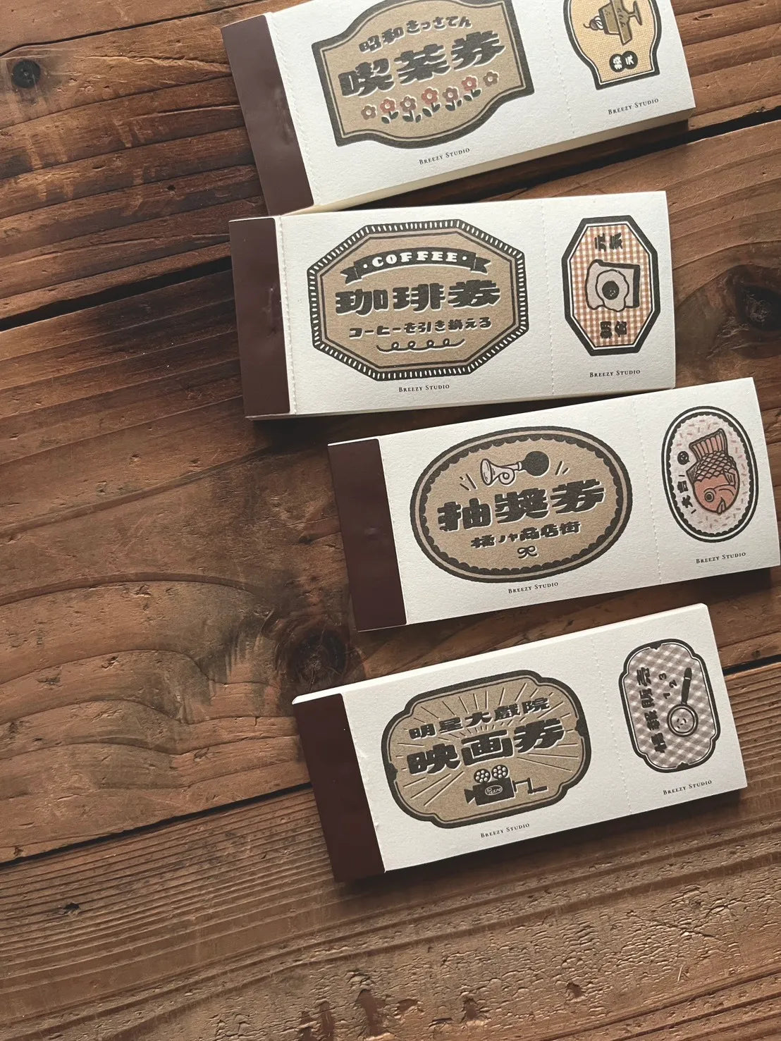 Breezy Studio Letter Paper Pads - Tickets