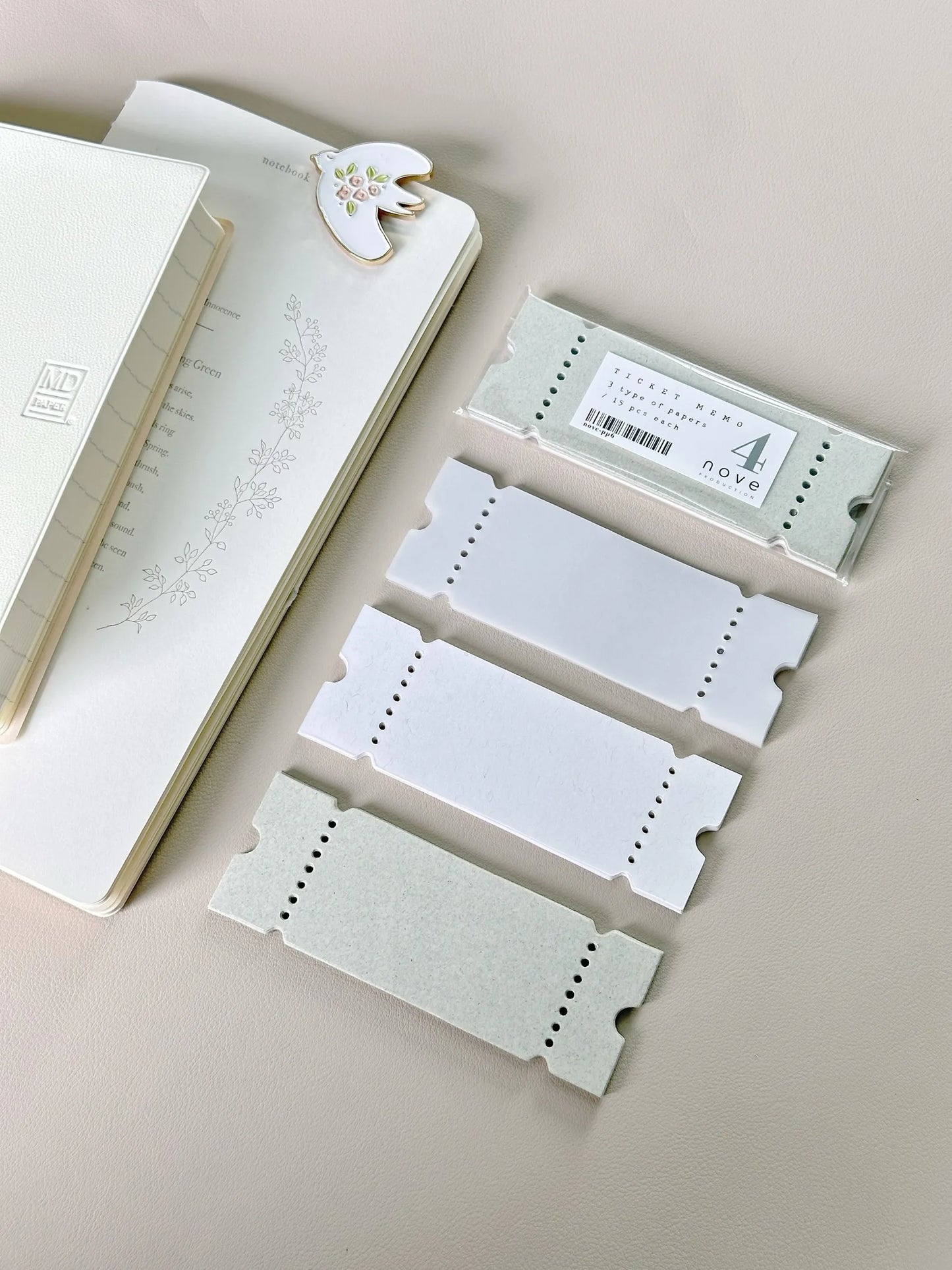 Nove Production Jourt'aime Ticket Memo Loose Sheets