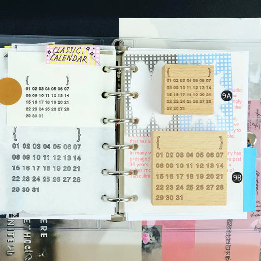 Kurukynki Day to Day Rubber Stamp - Nano Basic Calendar