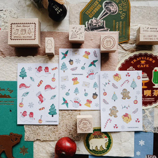 Penspapersplanner Christmas Mini Sticker Sheet Set