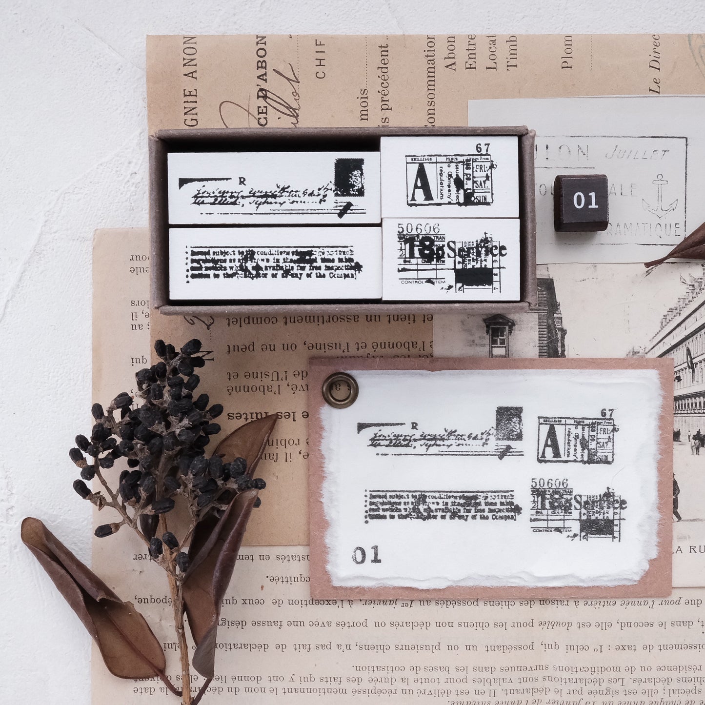 Stationery Instinct Rubber Stamp Sets - Frame