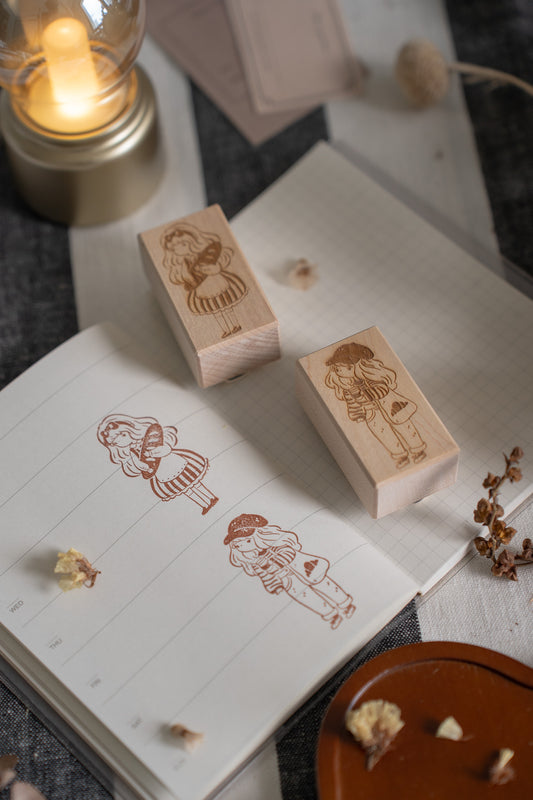 Sho Little Happiness Rubber Stamp - Cafe