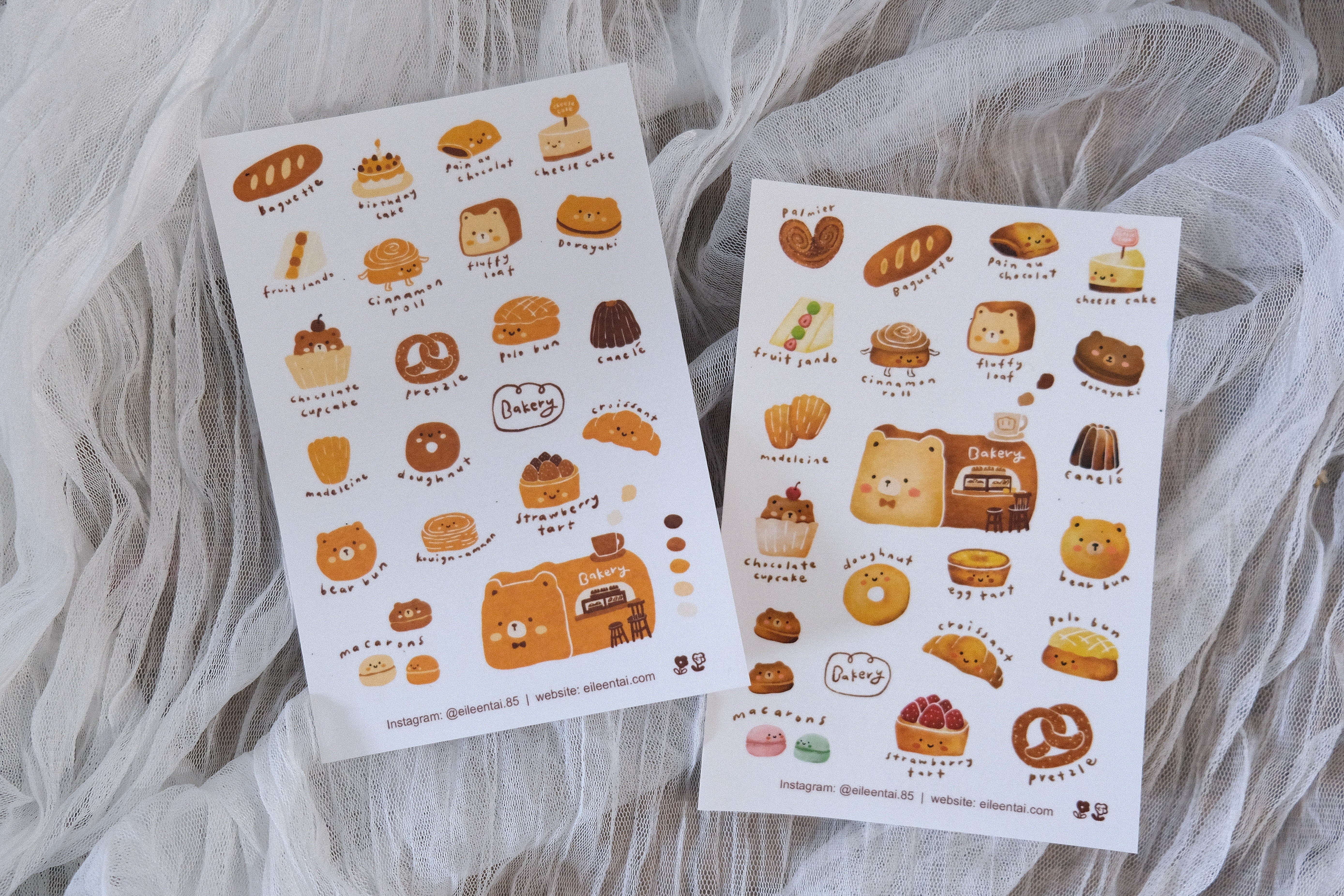 Eileen Tai Sticker Sheet - Bearkery – My Documented Life