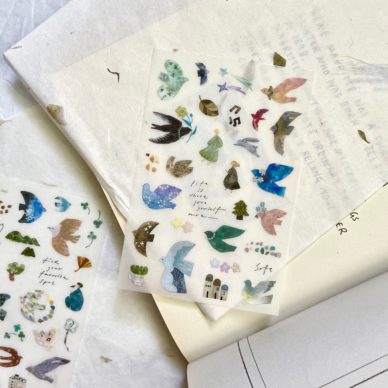 Pion Transfer Stickers - Bird Island