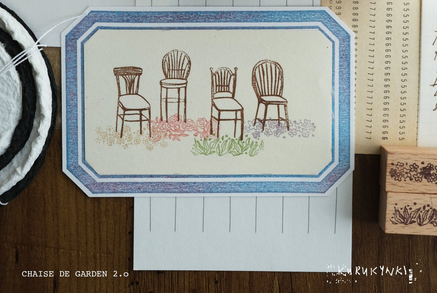 Kurukynki Rubber Stamp Collection - Chaise De Garden 2.0