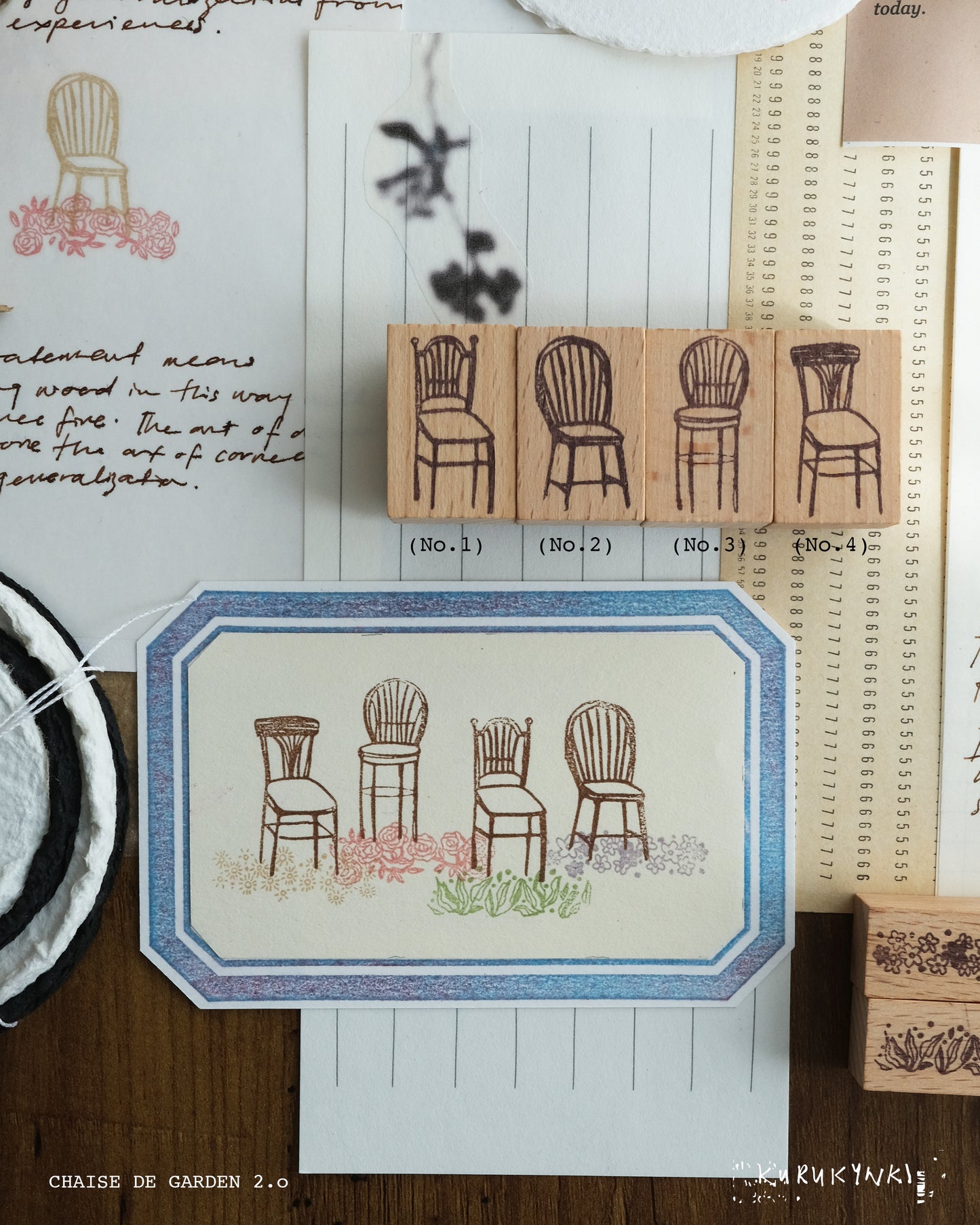 Kurukynki Rubber Stamp Collection - Chaise 2.0