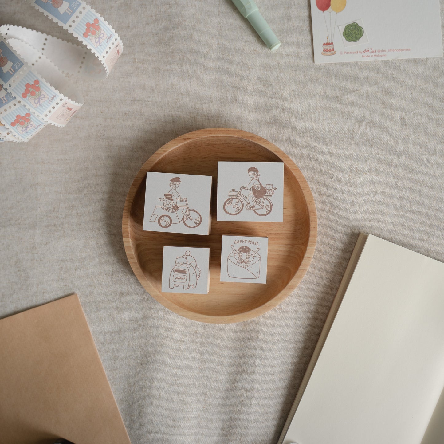 Sho Little Happiness Rubber Stamp - Woof Express