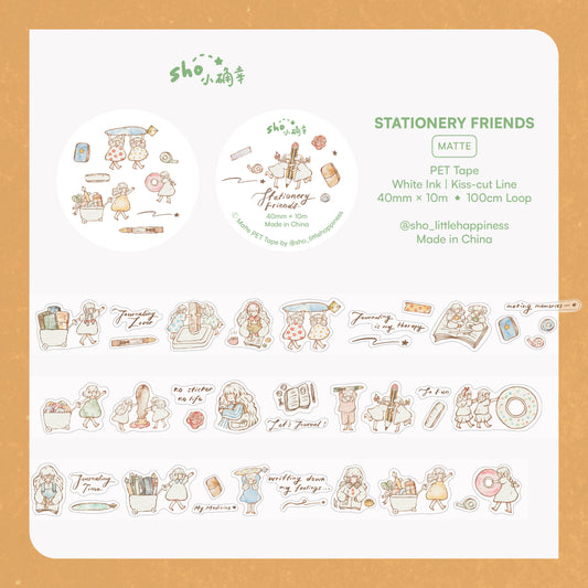 Sho Little Happiness Kiss Cut PET Tape - Stationery Friends