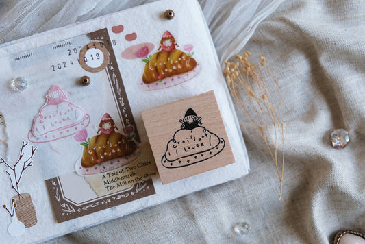 Eileen Tai SIMPLE HAPPINESS Rubber Stamp Collection - Croissant Lover