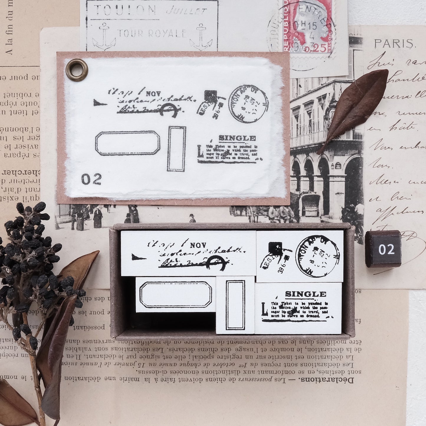 Stationery Instinct Rubber Stamp Sets - Frame