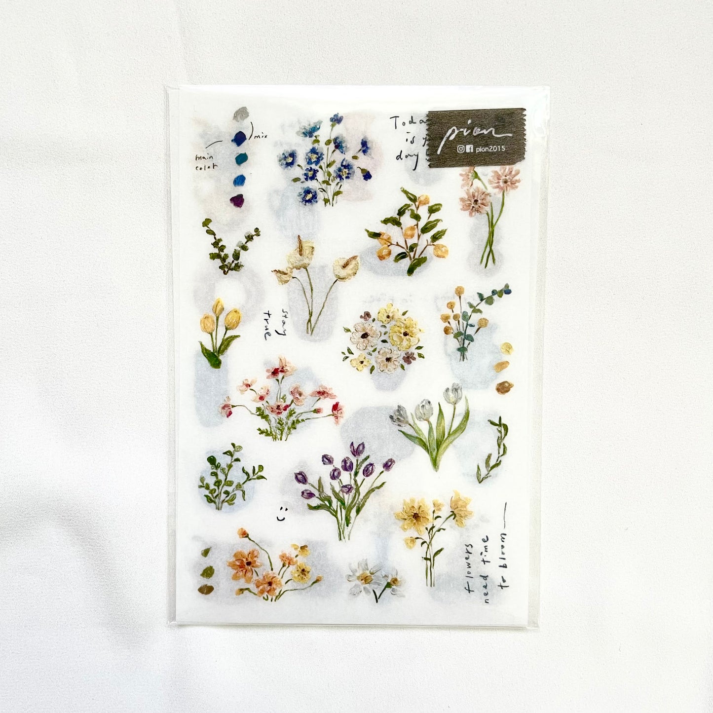 Pion Transfer Stickers - Floral