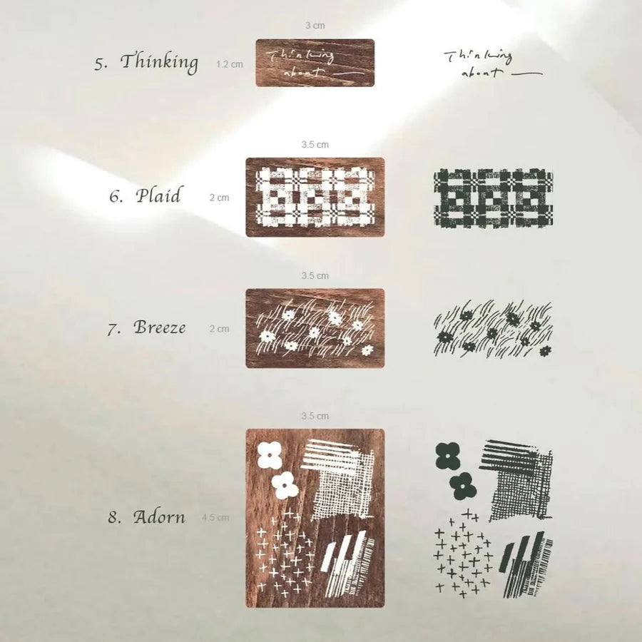 Pion Deco Vol. 2 Rubber Stamps