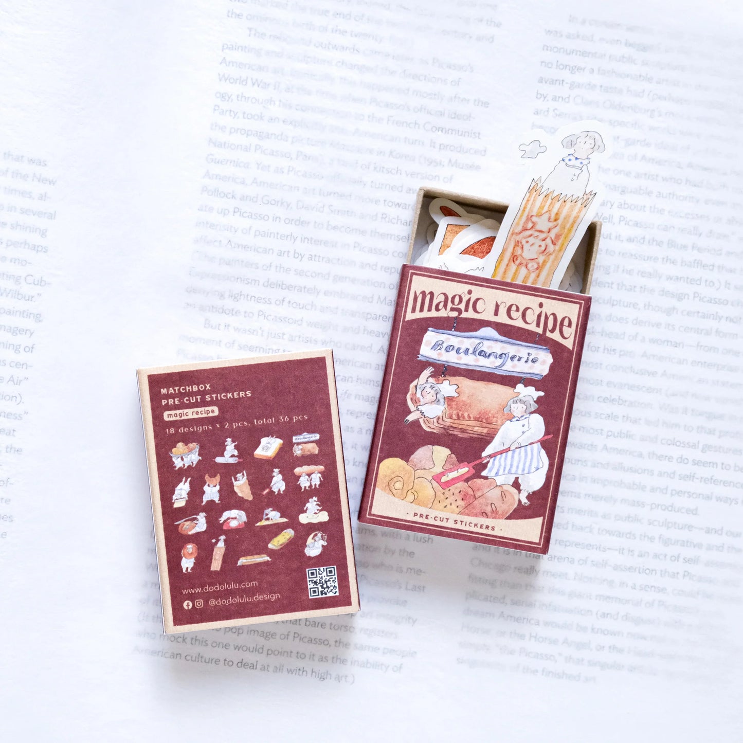 dodolulu Matchbox Sticker Flake Set - Magic Recipe