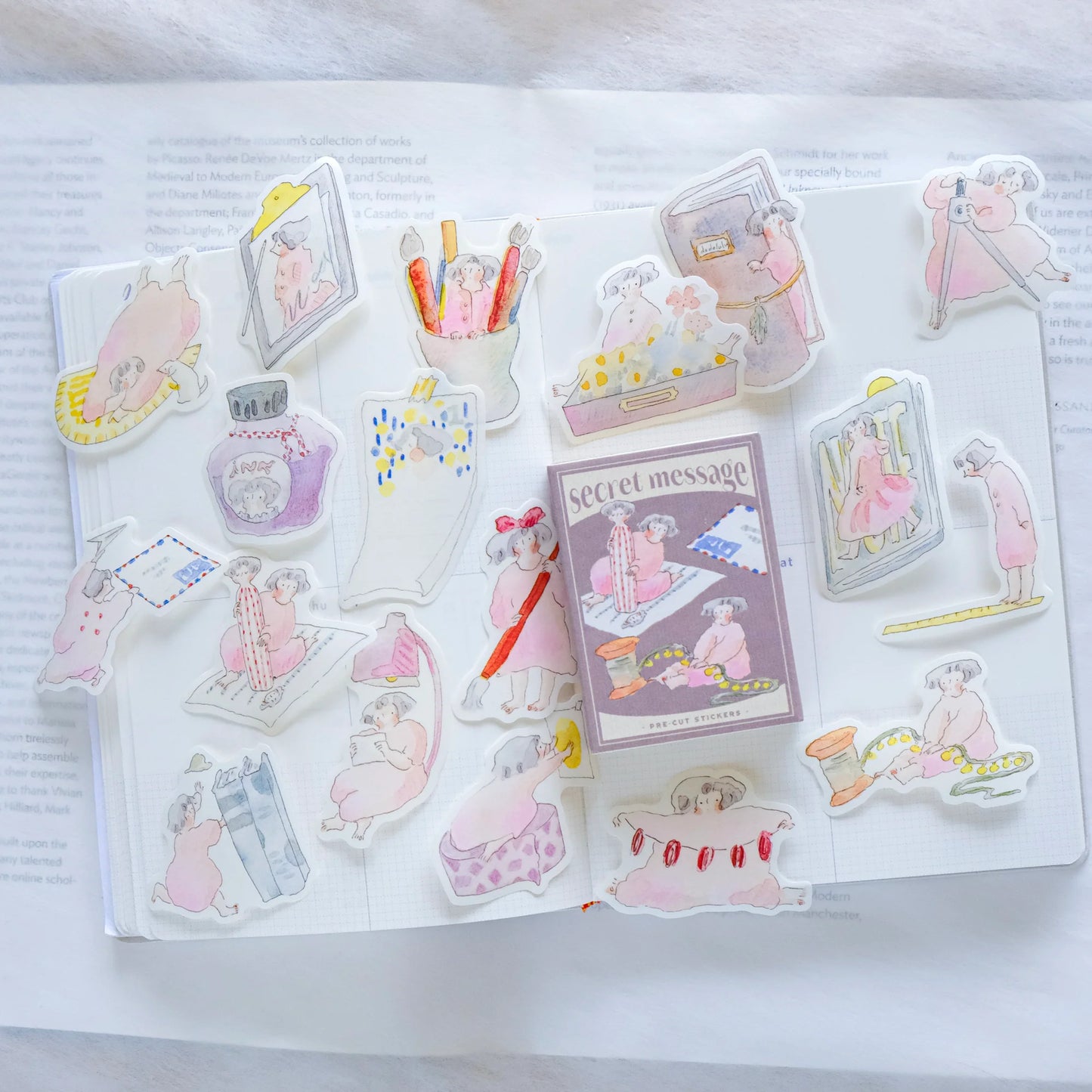 dodolulu Matchbox Sticker Flake Set - Secret Message