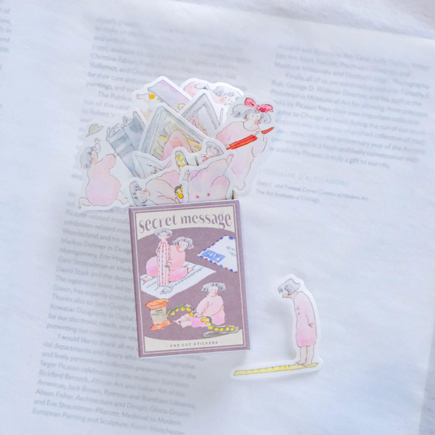 dodolulu Matchbox Sticker Flake Set - Secret Message